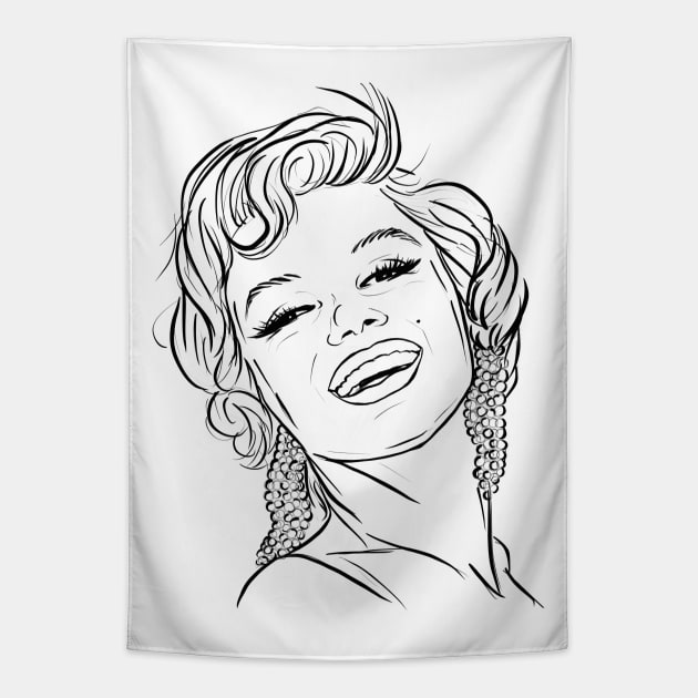 Marilyn Monroe Tapestry by Svetlana Pelin