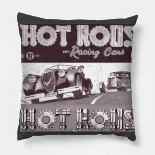 HOT RODS RACING CARS VINTAGE COMICS SPORTS Pillow