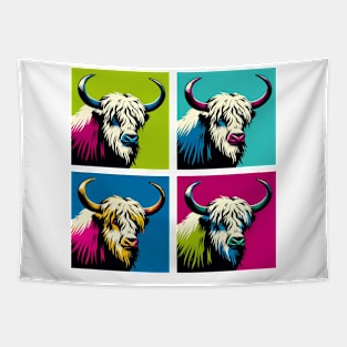 Pop Art Yak - Bos grunniens Tapestry