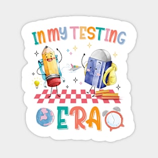 Groovy In My Testing Era Teacher Testing Day Motivational Magnet