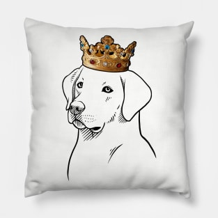 Labrador Retriever Dog King Queen Wearing Crown Pillow