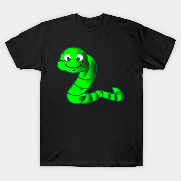 Discover Kawaii Worm Animation Cartoon - Kawaii - T-Shirt