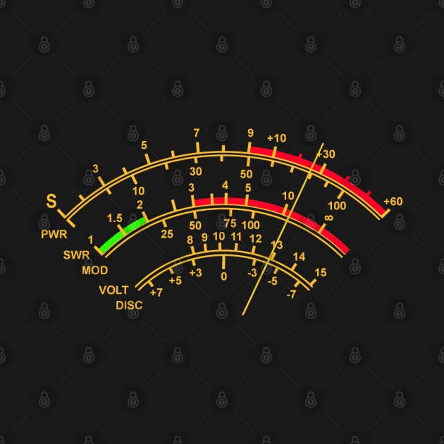 S Meter - dB high frequency field strength by amarth-drawing