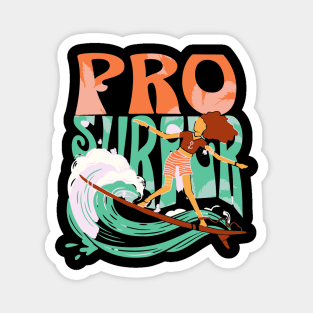 Pro surfing Magnet