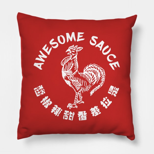 Sriracha - Awesome Sauce - Solid Pillow by Barn Shirt USA