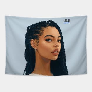 Blue Locs Tapestry