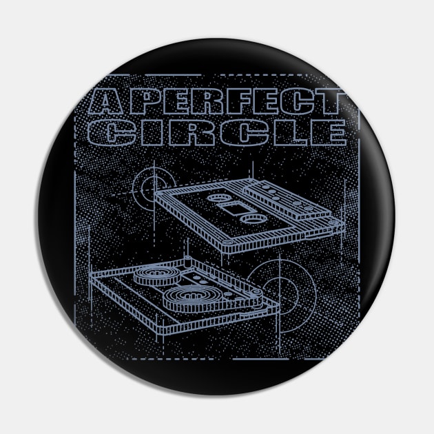 A Perfect Circle Technical Drawing Pin by Vector Empire