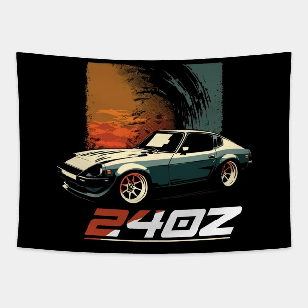 Classic Datsun 240 Z Tapestry by Kid Relic