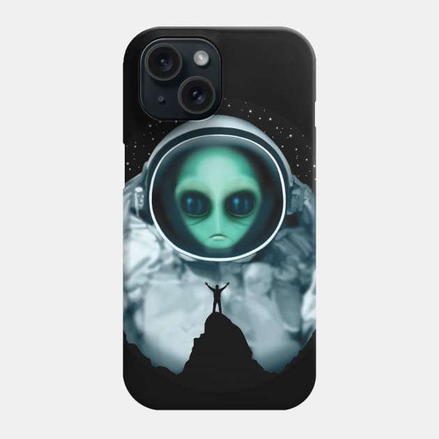 Giant Alien Astronaut Phone Case by TMBTM