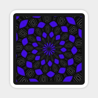 Purple and Black Pattern Magnet