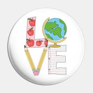 Teacher LOVE Pin