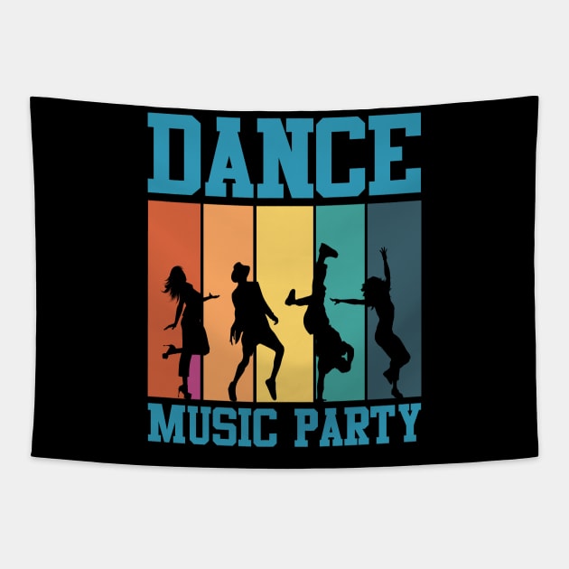 Dance Music Party Tapestry by piksimp