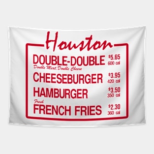 Houston Burger Tapestry