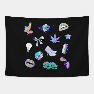 Holographic Assortment Tapestry