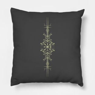 Vegvisir Magic ancient viking art deco Pillow