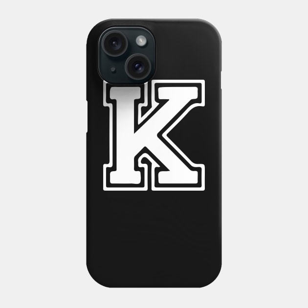 Letter K Phone Case by Xtian Dela ✅