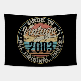 Classic 17th Birthday Gift For Men Women Vintage 2003 Tapestry