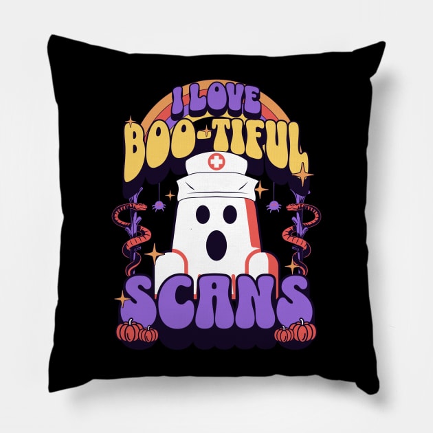 I love boo-tiful scans Pillow by Emmi Fox Designs