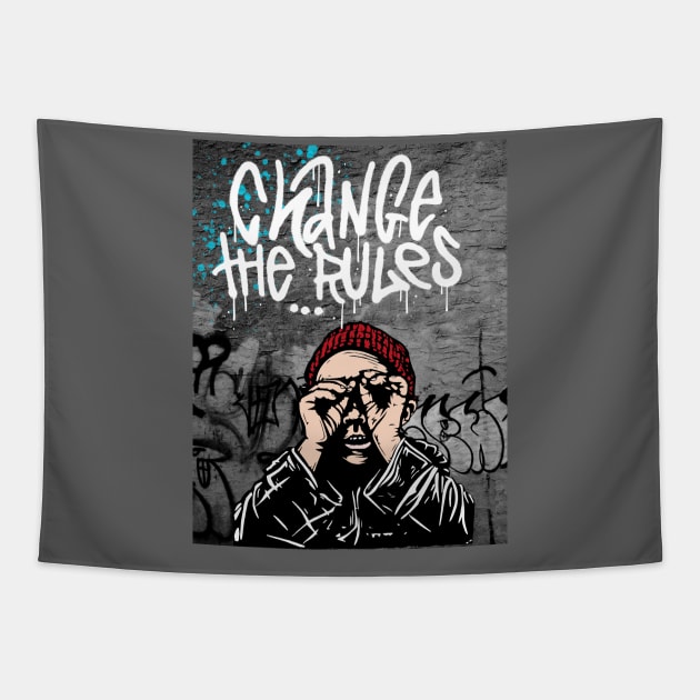 Change the Rules Tapestry by URBANCITYBOX