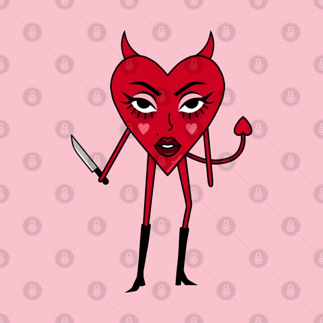 Killer Devil Cute Heart nancyvheart by Nancyvheart 