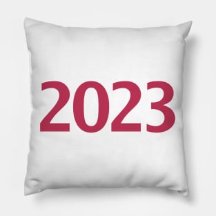 2023 Viva Magenta Color of the Year Typography Pillow