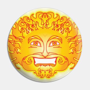 Cool Sunface Pin