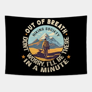 Out Of Breath Hiking Society Tapestry