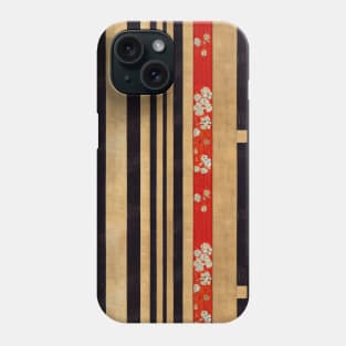 Japanese Minimalist Pattern Inspired by Kimonos and Japanese Traditional Art Phone Case