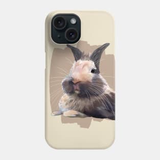 Brown Cream Rabbit Right _ Bunniesmee Phone Case