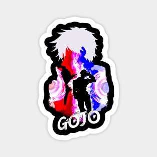 Gojo silhouette Magnet