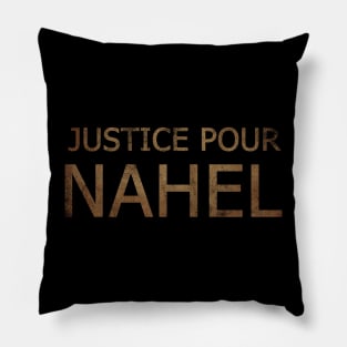 JUSTICE POUR NAHEL VINTAGE ART Pillow