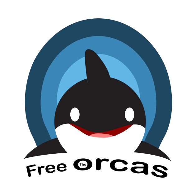 FREE THE ORCAS Shirt Freedom For Orcas Free Willy / Free Tilikum / Free Lolita / Free The Killer Whales t shirt by shopflydesign