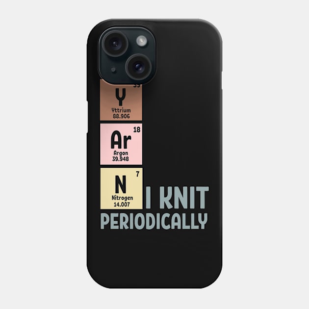 Knit Periodically Phone Case by EQDesigns