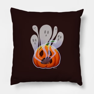 Ghostly Pumpkin - Halloween Pillow