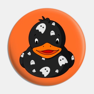 Ghost Pattern Rubber Duck Pin