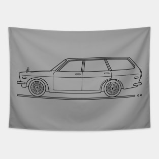 retro family car b Tapestry