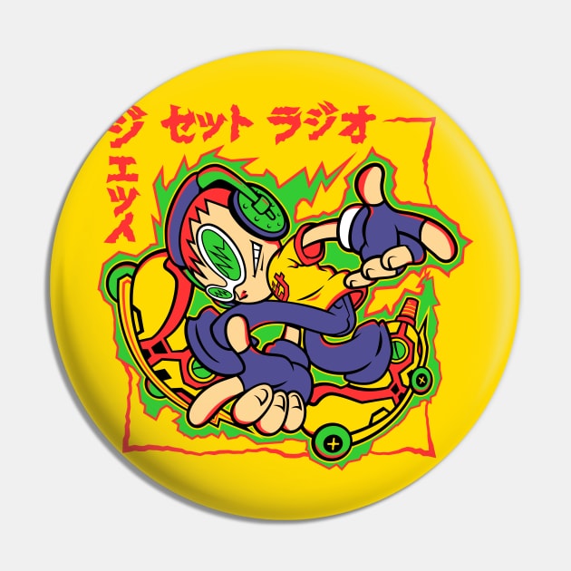 Jet Set Adventure Pin by demonigote