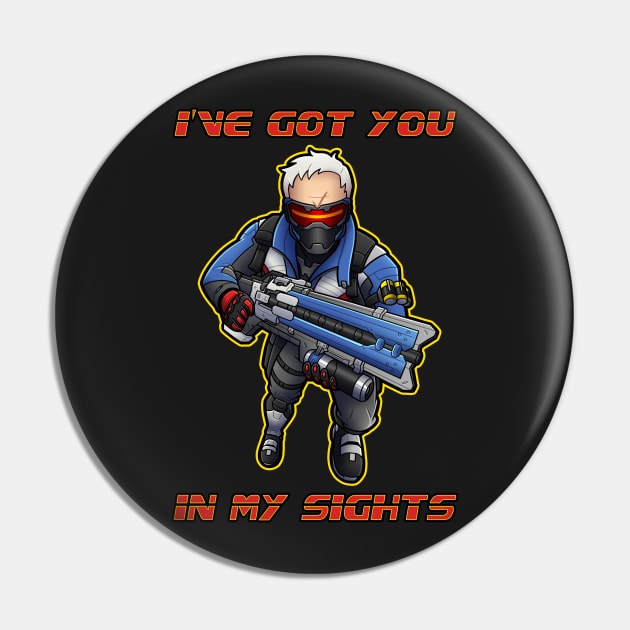 I've Got You In My Sights Pin by Red_Flare_Art