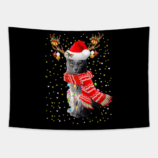 Korat Cat Christmas Tapestry