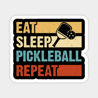 Eat Sleep Pickleball Repeat, Funny Pickleball Player Magnet