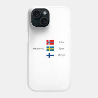 Thank you - scandinavia Phone Case