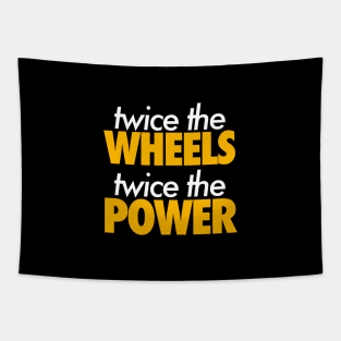 Twice The Wheels Twice The Powers Tapestry