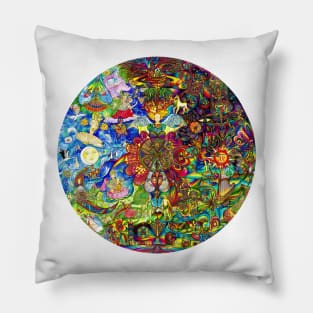 a LOVE mandala Pillow