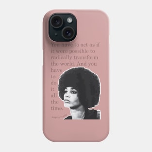 Angela Davis Quote Phone Case