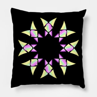 Yellow and pink star Pillow