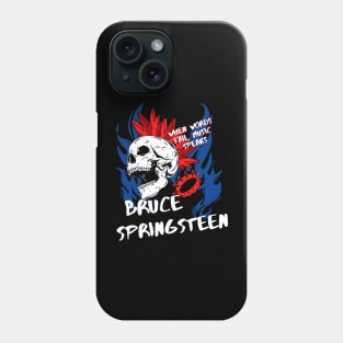 bruce ll music speaks Phone Case