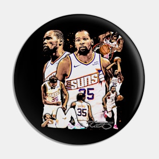 Kevin Durant Phoenix Vintage Collage Pin