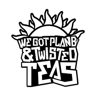 Plan Bs & Twisted Teas - Black Outline T-Shirt