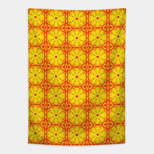 Yellow Lace Daisies Tapestry