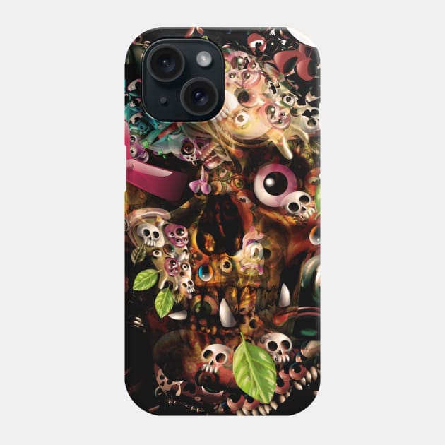 Skully Day Phone Case by fakeface